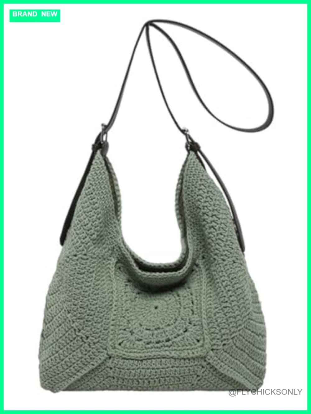 Bohemia Crochet Macrame Hobo Shoulder Beach Crossbody Bag Tote